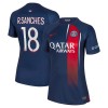 Maglia ufficiale Paris Saint Germain 2023-24 R.Sanches 18 Casa per Donna